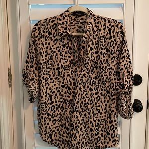 Cheetah Print Blouse